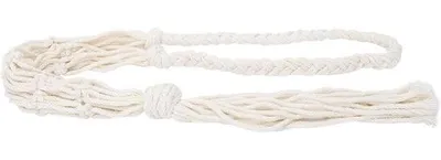 Productafbeelding van Hanging Wine Bottle Macrame Bohemian Style Handgeweven Katoenen Rope Flesopslag Tas Decoratie (Beige)