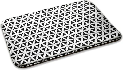 Produktbild von Teppich Wohnzimmer Schlafzimmer Modern - 90 cm x 60 cm - Geometrisches Muster