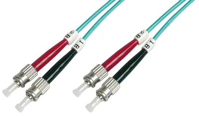 Image de DIGITUS DK-2511-01/3 Câble patch fibre optique 2 x ST - 2 x ST OM3 1,0 m(S)