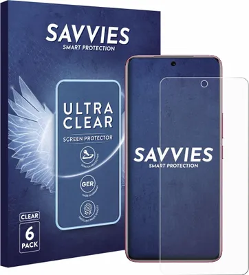 Produktbild von 6x Für Vivo V60e Schutzfolie Savvies Displayschutz Display Schutz Folie Klar Transparent