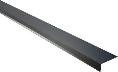 Produktbild von PRECIT Rinneneinhang 95° für Trapezblech W20 Anthrazitgrau RAL 7016 2000 mm x 80 mm x 30 mm