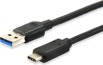 Zdjęcie produktu dla Equip 128345, 0,5 m, USB C, USB A, USB 3.2 Gen 1 (3.1 Gen 1), 5 Gbit/s, Czarny
