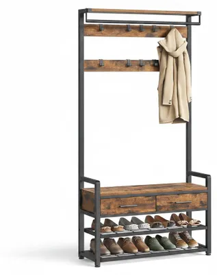 Produktbild von InAndOutdoorMatch - Garderobenständer mit Schuhregal - 6-in-1-Design, KI-generiertes Bild