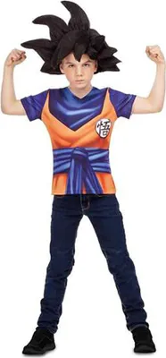 Image de Costume de Goku pour enfants, violet, 8-10 ans