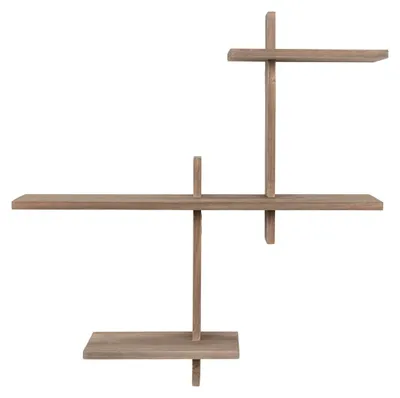 Zdjęcie produktu dla Półka ścienna Gavi z naturalnego drewna sosnowego 55x15x55 cm
