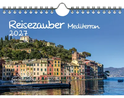 Produktbild von Reisezauber Mediterran DIN A5 Kalender für 2027 Mittelmeer Stadt und Land - Seelenzauber