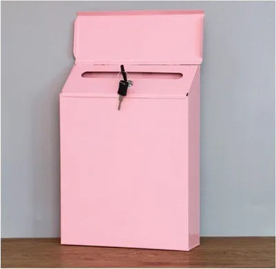 Obrázok produktu pre Poštová schránka – Nástenná – Veľká kapacita – 23 x 6 x 30 cm – Ružová