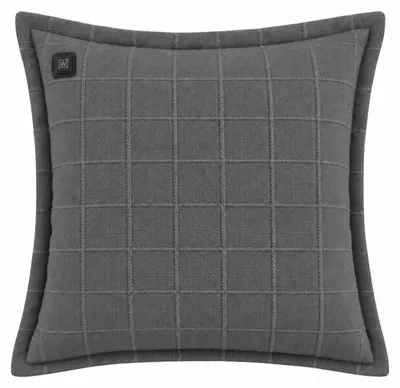 Produktbild von Warmpi Leinen Heizkissen 45x45 cm Grau mit 10.000 mAh Powerbank - Infrarot-Wärmekissen, 3 Wärmestufen