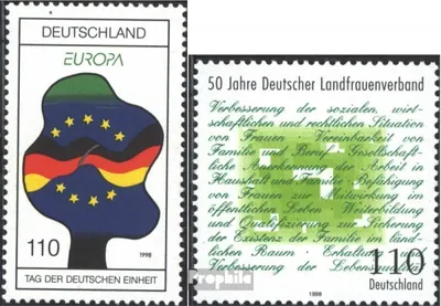 Produktbild von Briefmarken BRD (BR.Deutschland) 1998 Mi 1985,1988 (kompl.Ausg.) gestempelt Europa