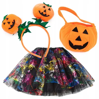 Produktbild von del-sol Mädchen Halloween Kostüm Kürbis Outfit