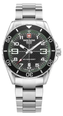 Produktbild von Swiss Alpine Military Herren Uhr Analog Quarz 7029.1134SAM Edelstahl