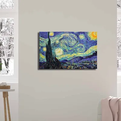 Produktbild von Wallity, FAMOUSART- CVT1390, Bunt, Leinwandbilder, 45 x 70 cm, 100% Wildleder -Leinwand
