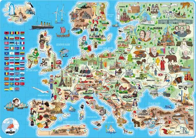 Productafbeelding van Puzzel - Europa, 160 stukjes - DE
