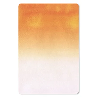 Produktbild von MuchoWow® Mauspad Mousepad Aquarell - Orange - Weiß 40x60 cm - Mousepads - Maus Mat - Pad - Mausunterlage - Schreibtisch Accesoire