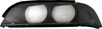 Immagine prodotto di Lente faro lato sinistro grigio fumo per BMW Serie 5 E39 1995-2000.