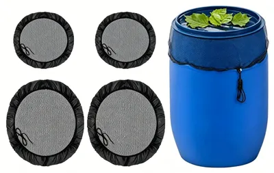 Produktbild von 4 Stück Regentonnetz mit Kordel für den Garten