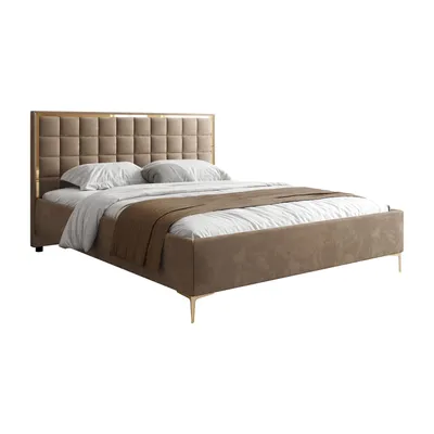 Produktbild von Polsterbett ISADORA GOLD mit Bettkasten, 180x200, Royal Velvet 176
