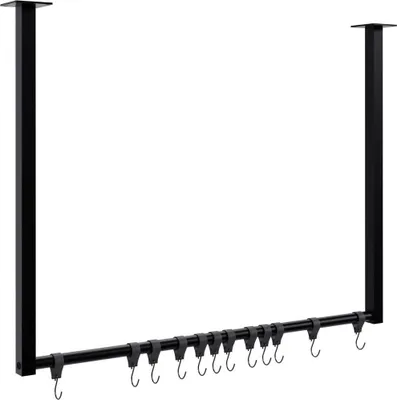 Produktbild von Kleiderstange mit 12 Haken – Kleiderstange – 50 kg mit Gewicht