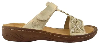 Produktbild von Rieker FSK Damen Sandalen Pantolette Beige : 39