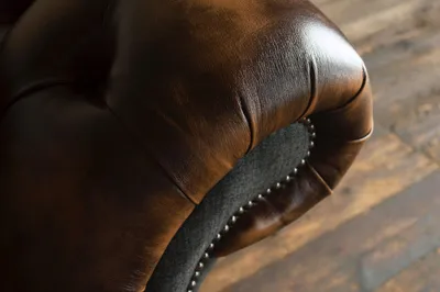 Zdjęcie produktu dla Fotel Chesterfield Projekt telewizora Tapicerka Sofa Kanapa Chesterfield Tekstylia Nowy F1
