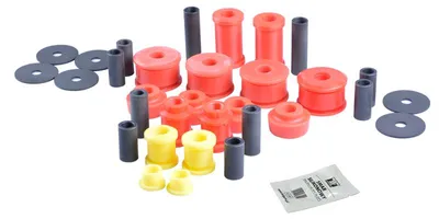 Produktbild von TEDGUM Lagersatz Achskörper TED13893 Vorne Hinten für MITSUBISHI PAJERO I (L04G, L14G) Polyurethan(Polyurethan) 23mm 57,3mm 3,248kg