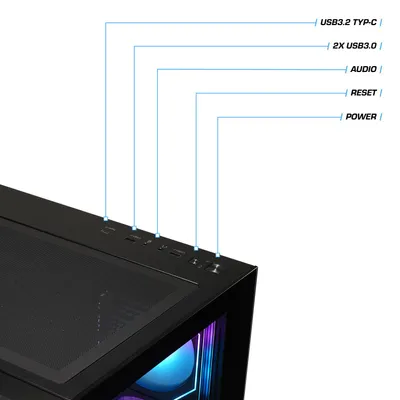 Produktbild von kiebel.de Gaming PC Panorama 12 Intel Core i9-12900KF, 32GB DDR4, NVIDIA RTX 5060 Ti 8 GB, 1TB SSD, Windows 11, Gaming PC