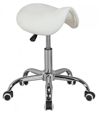 Produktbild von Sitzhocker >MENTON< Bürostuhl, Praxishocker, in Weiß - 60x60cm (HxD)