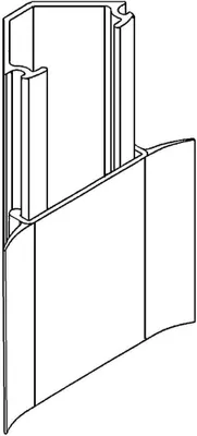 Produktbild von Gewiss Eckkanal NP42502 weiß 50x30 mm 2m mit integrierten Weichlippen und Lochungen