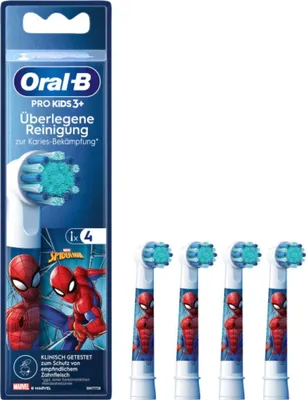 Zdjęcie produktu dla Oral-B 8700216014052 4 Oral-B PRO KIDS 3+ SPIDER-MAN Zahnbürstenaufsätze