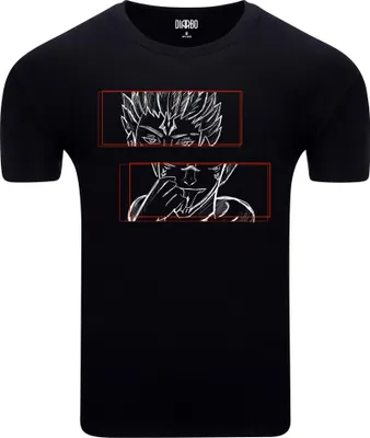 Obrázek produktu pro Diarbo Pánské tričko s potiskem Anime Jujutsu Kaisen Ryomen Sukuna Black Velikost L