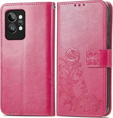Produktbild von Mobigear Clover  Realme GT2 Pro Hülle Klapphülle Geldbörse - Rot