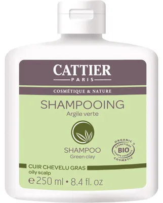 Productafbeelding van Cattier Shampoo vet haargroene klei (250 ml)
