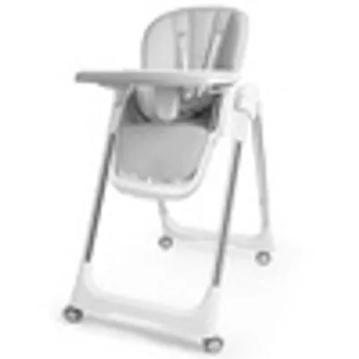 Produktbild von Sessamen-LP Hochstühle Kinderstuhl Esstisch Faltbar Babystuhl Kinder Sitzerhöhung Kindersitz Tischstuhl mit Tisch Tablett Tragbarer Außenbereich,Grau
