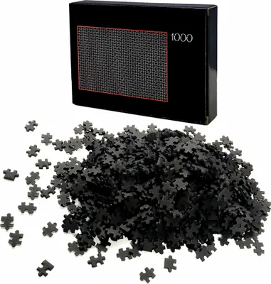 Produktbild von Puzzle 1000 Teile Schwarz Schwer | Erwachsenenpuzzle | Premiumpuzzle Geduldsspiel | Erwachsene Knobelspiel