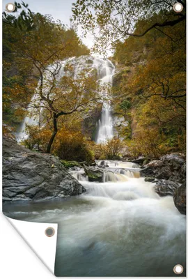 Produktbild von MuchoWow® 80x120 cm Outdoor-Poster Gartendeko Sichtschutz Garten Poster für den Garten  Berühmter natürlicher Wasserfall im Klong-Lan-Nationalpark