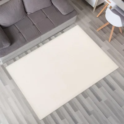 Produktbild von TT Home Krabbelmatte Babyzimmer Teppich Spielmatte Kinder Unifarben Rutschfest Flauschig Größe 160x220 cm