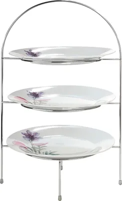 Immagine prodotto di Gilde Etagere, Edelstahl, silberfarben, VE 2, L. 31.5 cm, B. 34 cm, H. 46 cm 86448 4009079864489