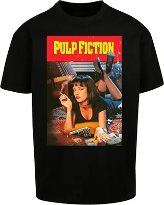 Obrázok produktu pre Pánské tričko Mr. Tee Pulp Fiction Poster Oversize Tee black - L