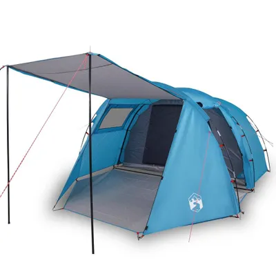 Immagine prodotto di Tenda da Campeggio a Tunnel per 4 Persone Blu Impermeabile