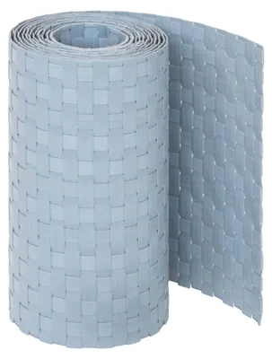 Produktbild von Jardinion Sichtschutzstreifen 250x19cm Polyrattan, Hellgrau, für Doppelstabmatten, Doppelstabmattenzaun Sichtschutz Stabmattenzaun Zaunblende in Rattan Optik, Balkon Zaun Sichtschutzmatte Garten