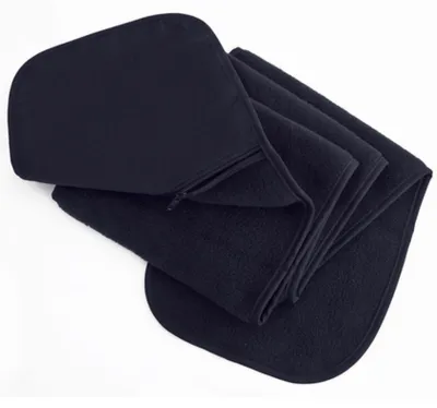 Produktbild von Result Winter Essentials R100X | Zip-Pocket Fleece Scarf / Damen Winter Schal - Farbe: Navy - Größe: 140 x 20 cm