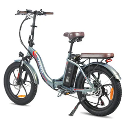 Zdjęcie produktu dla F20 PRO 20-calowy składany rower elektryczny, akumulator 250W 36V 20AH o dużej pojemności, Shimano 7S, 20"*3.0 Fat Tire Green