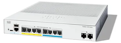 Image de Cisco Catalyst 1300-8MGP-2X - Commutateur - L3 - géré - 4 x Gigabit Ethernet + 4 x 100/1000/2.5G + 2 x 10 Gigabit SFP+ - montable en rack - PoE+ (120 W)