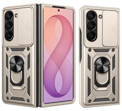 Produktbild von Techsuit - CamShield Schutzhülle für Samsung Galaxy Z Fold7 / Z Fold8 Ultra - Gold