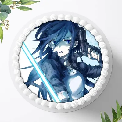 Produktbild von Für die Geburtstags Torte ein Tortenaufleger, Zuckerbild mit dem Motiv: Anime Manga, Essbares Foto für Torten, Fondant, Ø 20cm, 0305c
