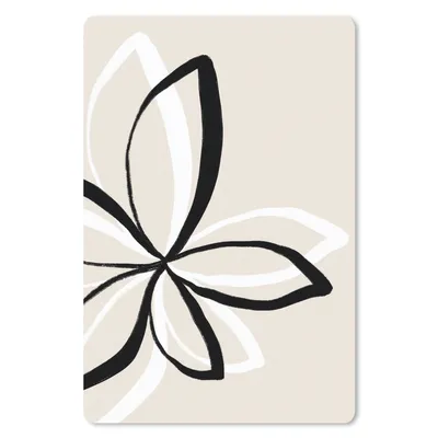 Produktbild von MuchoWow® Mauspad Mousepad Blumen - Abstrakt - Minimalismus 18x27 cm - Mousepads - Maus Mat - Pad - Mausunterlage