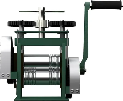 Immagine prodotto di Laminatoio per gioielli - Laminatoio manuale combinato - Laminatoio per fili e lamiere per metalli - Gioielleria - Verde