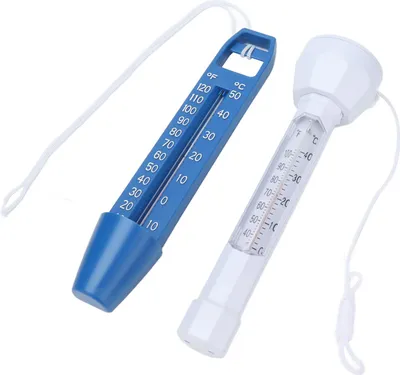 Image de Set de thermomètres flottants pour piscine Thermomètre à eau durable et étanche avec lanière
