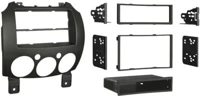 Produktbild von Radioblende 2-DIN / 1-DIN mit Fach Mazda 2 2007 > schwarz