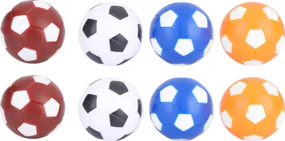 Obrázek produktu pro 8PCS Mini barevné stolní fotbalové míče Náhradní míče Stolní hra Míč 36mm